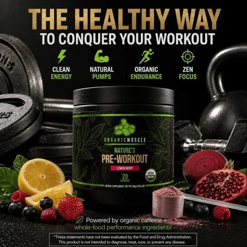 Vista 3 de Organic Preworkout 5,64 oz, No Model, 1