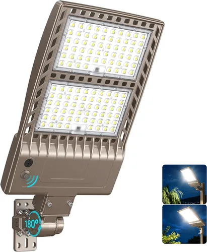 Vista 20 de Soporte de ajuste deslizante de luz de estacionamiento comercial de 320 W Listado UL 48000LM