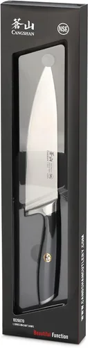 Vista 7 de Cangshan L Series 1026870 Cuchillo de chef forjado de acero alemán de 8" Negro