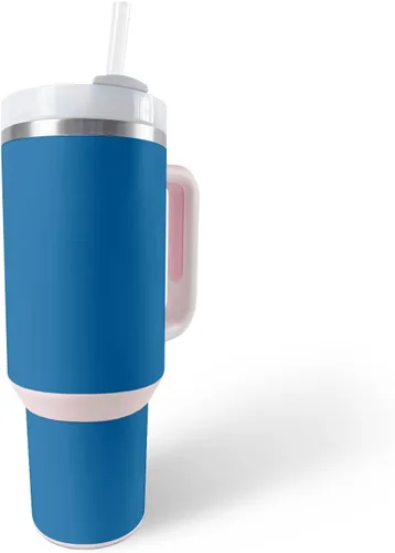 Vista 12 de MightySkins Skin - Vaso de vinilo compatible con Stanley The Quencher H2.0 FlowState de 40 onzas, diseño de rayas marineras, protectora, duradera