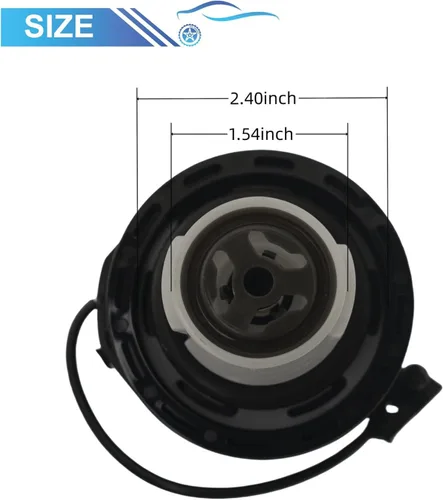 Vista 7 de Tapa de llenado de combustible para llenado de depósito de combustible, tapa de gas LR021559 para Land Rover Range Rover Sport Evoque, LR3, LR4, OE#