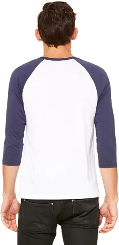 Vista 2 de Camiseta de manga 34 unisex de béisbol de Bella Canvas