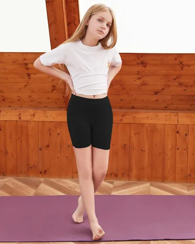 Vista 3 de BOOPH Pantalones cortos de baile transpirables para niñas de 2 a 10 años