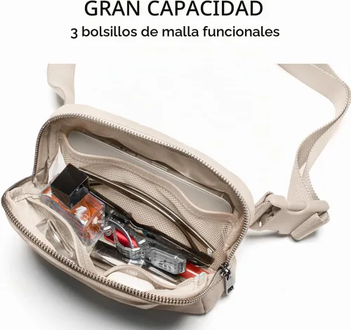 Vista 5 de Riñonera Gitus, Beige, Talla única