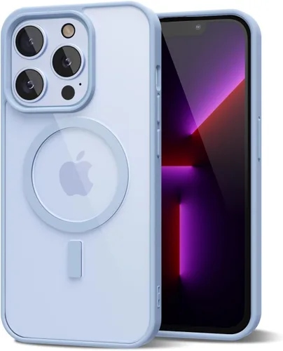 Vista 14 de oakxco Funda magnética transparente compatible con Magsafe, bonita funda delgada y transparente de poliuretano termoplástico no amarillenta, carcasa