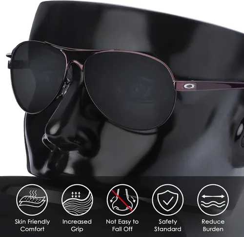 Vista 4 de BLAZERBUCK Almohadillas de nariz de repuesto transparentes para gafas de sol Oakley Feedback OO4079