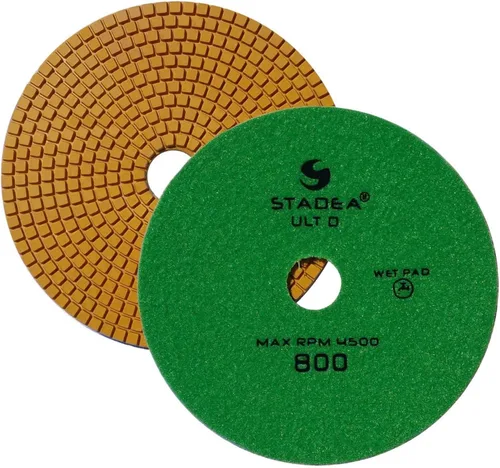 Vista 12 de PPW152X Almohadillas de pulido de granito 7 "Almohadilla de diamante 50 Grit para granito piedras de cuarzo pulido
