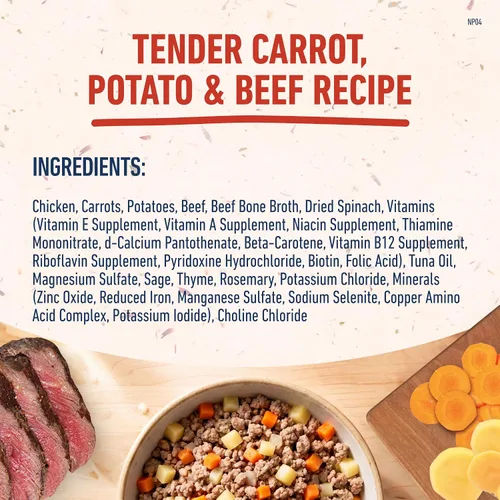 Vista 12 de Natural Balance Comida húmeda para perros recién cocinada, comida casera para mascotas, cocinada suavemente en caldo de huesos, hecha