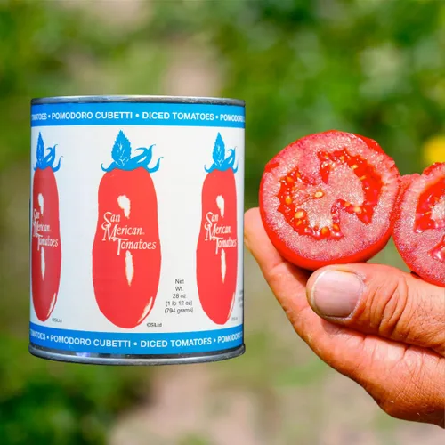 Vista 4 de SMT SAN MERICAN TOMATO - Tomates en cubitos, 28 oz (paquete de 6)