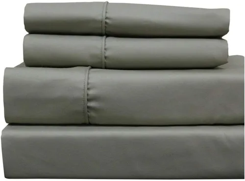 Vista 10 de Royal Hotel Bedding Sábanas de algodón pesado, juego de sábanas de 4 piezas, 100% algodón de 250 hilos, bolsillo profundo, satén sólido