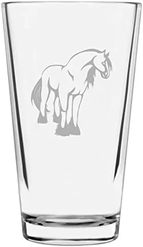 Vista 23 de Shetland Pony (cuerpo) - Vaso de pinta grabado con temática de caballo alternativo de 16 onzas