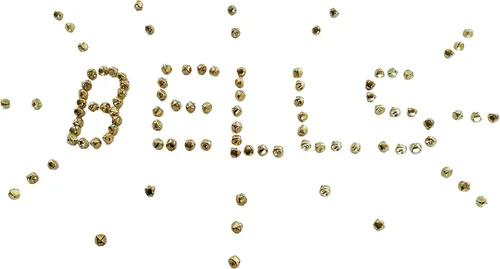 Vista 3 de Jingle Bells (pequeño, dorado)