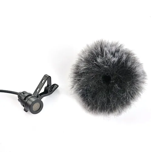 Vista 3 de Ruittos 5 paquetes de micrófonos de solapa para pantalla de viento, diámetro de 0.39 pulgadas, se adapta a la mayoría de clips de solapa, mini