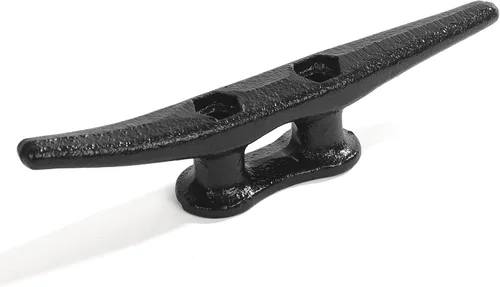 Vista 5 de True Atlantic Dock Cleats – Tacos galvanizados para barco, muelle de hierro para decoración marítima, costera y playa