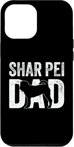Vista 6 de iPhone 15 Retro Shar Pei Dad Papa Father's Day Sharpei Silhouette Case