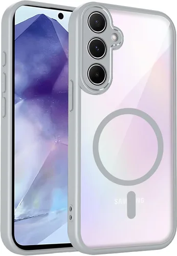 Vista 190 de Funda magnética transparente compatible con Xiaomi 17T, color negro 2 en 1 PC + TPU cubierta de teléfono a prueba de golpes, carcasa protectora