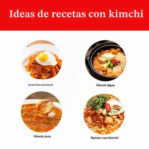 Vista 7 de Wang Kimchi coreano enlatado – Auténtico repollo de napa fermentado con Gochugaru Kimchi multiusos rico en probióticos Sabor coreano picante
