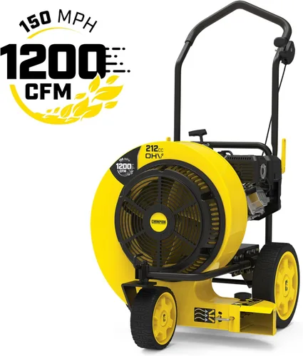 Vista 2 de Champion Power Equipment 212cc 1200 CFM Soplador de hojas para caminar detrás