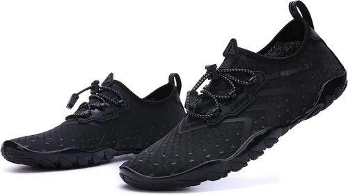 Vista 5 de Leyang Zapatos acuáticos para mujer y hombre, de secado rápido, calcetines acuáticos para natación, playa, surf, buceo, piscina, yoga, aeróbicos