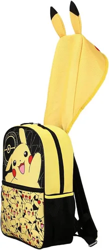 Vista 7 de Pokemon Pikachu Kids - Mochila con capucha de 16 pulgadas Amarillo
