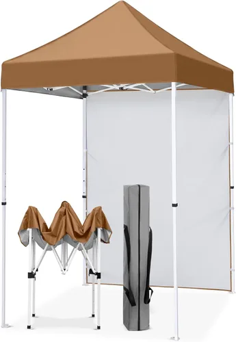 Vista 10 de EAGLE PEAK - Toldo desplegable de 5 x 5, toldo instantáneo para exteriores, fácil de instalar, refugio plegable de pierna recta (beige)