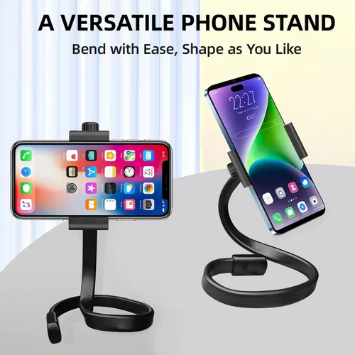 Vista 5 de Soporte de teléfono ajustable con cuello de cisne – adecuado para soporte de teléfono para soporte de micrófono, cochecitos de bebé, cintas