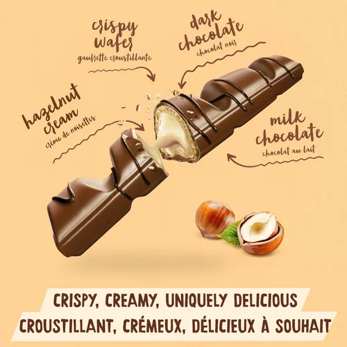 Vista 4 de Kinder Bueno 20pk (1.52 oz por paquete)