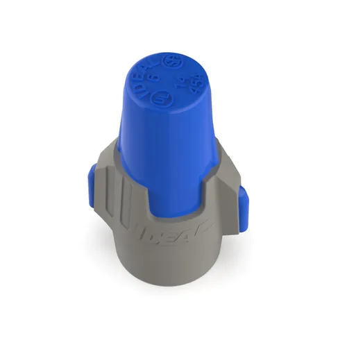 Vista 5 de IDEAL Electrical Twister ProFLEX MAX (30-348) Conector de Cable Azul/Gris, Caja de 25 — Tuercas de Cable de Rosca Suave para Cableado