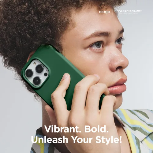 Vista 6 de elago Compatible con Funda para iPhone 15 Pro, funda de silicona líquida, funda protectora de cuerpo completo, a prueba de golpes, funda delgada