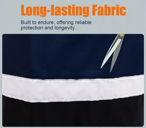 Vista 4 de RainRider Pantalones con peto de lluvia para hombres y mujeres, pantalones de seguridad Oxford 150D, pantalones de trabajo resistentes impermeables