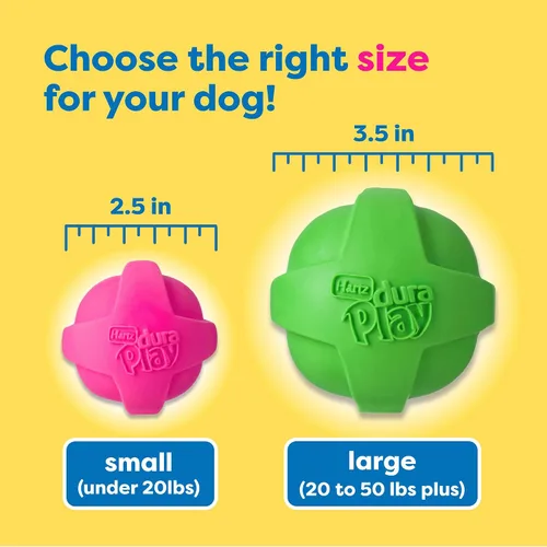 Vista 7 de Hartz DuraPlay - Juguetes perfumados para perros con aroma a tocino, tamaño pequeño (varios colores)