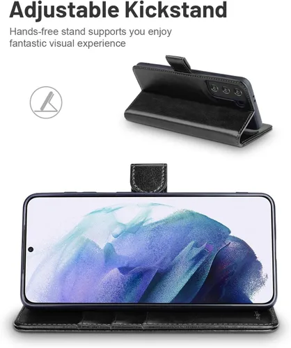 Vista 4 de OCASE - funda cartera compatible con Galaxy S21 5G, 6.2 pulgadas