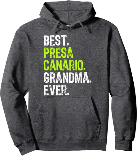 Vista 5 de Sudadera con capucha Best Presa Canario Grandma Ever Dog Lover, Negro