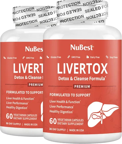 Vista 7 de LiverTox - Fórmula avanzada de desintoxicación y limpieza hepática - Soporte hepático de hierbas con cardo mariano, cúrcuma, alcachofa, diente