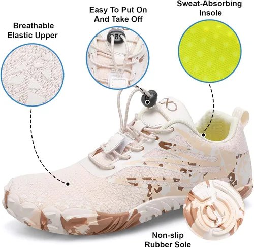 Vista 4 de XIHALOOK - Zapatos deportivos de senderismo para mujer y hombre, de secado rápido, para playa, caminar, kayak, surf, entrenamiento