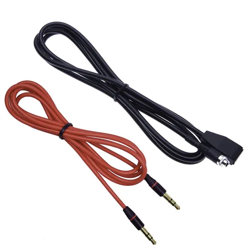 Vista 4 de Keple Kit de montaje de entrada auxiliar BMW Adaptador de cable de audio auxiliar con cable auxiliar macho de 0.138 in, 3.3 ft para BMW (E46) 320i