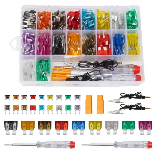 Vista 8 de AHIER - Juego surtido de fusibles de automóvil de 180 piezas, con probador de fusibles de automóvil y extractor de fusibles, fusibles automotrices
