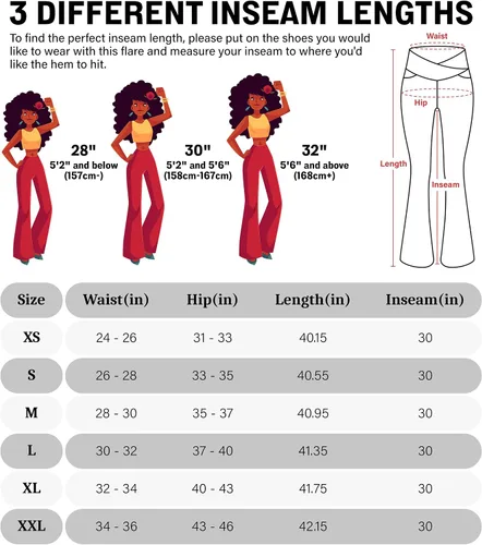 Vista 6 de HEGALY - Pantalones deportivos de yoga acampanados para mujer, leggings acampanados de cintura alta cruzada para disimular el abdomen