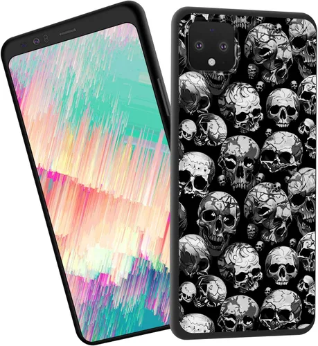 Vista 457 de Funda delgada para Google Pixel 4 XL, funda delgada de silicona de TPU suave a prueba de golpes para Google Pixel 4 XL, astronauta Galaxy