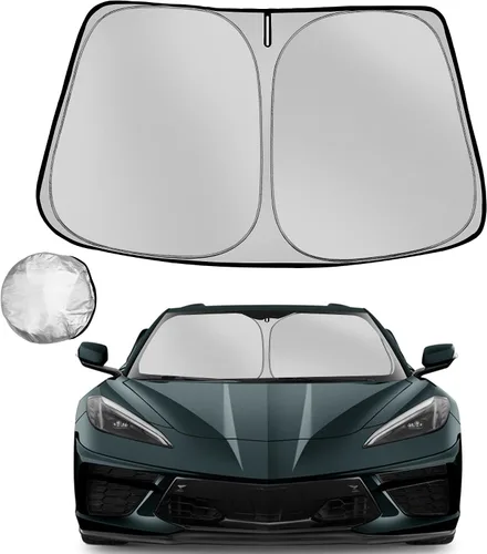 Vista 40 de [Usado] Parasol para parabrisas Che-vrolet/Chevy Silverado 1999-2006 plegable para ventana delantera de automóvil, bloquea los rayos UV y el calor