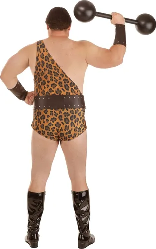 Vista 3 de Disfraz de hombre fuerte oscuro de talla grande