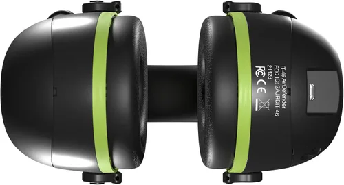 Vista 9 de ISOtunes AIR DEFENDER Earmuffs: Comfortable Wireless unisex adult Hearing Protection Earmuffs with 40 Hour Battery Verde