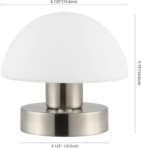 Vista 3 de JONATHAN Y JYL7113B Zoe - Lámpara de mesa LED integrada recargable de hierro moderna minimalista de 5.75 pulgadas, lámpara de mesa de noche