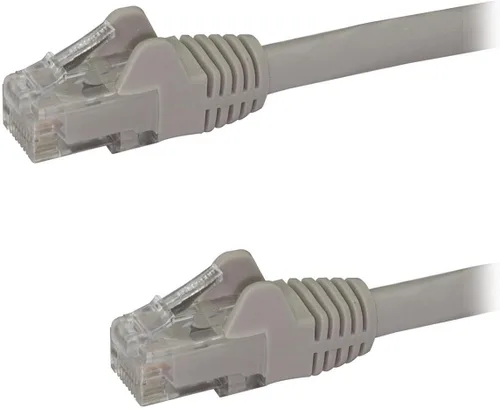 Vista 25 de StarTech Cable Ethernet CAT6 de 6 pulgadas – Cable Ethernet CAT 6 Gigabit amarillo -650 MHz 100 W PoE RJ45 UTP Network/Patch Cord Snagless w/Strain