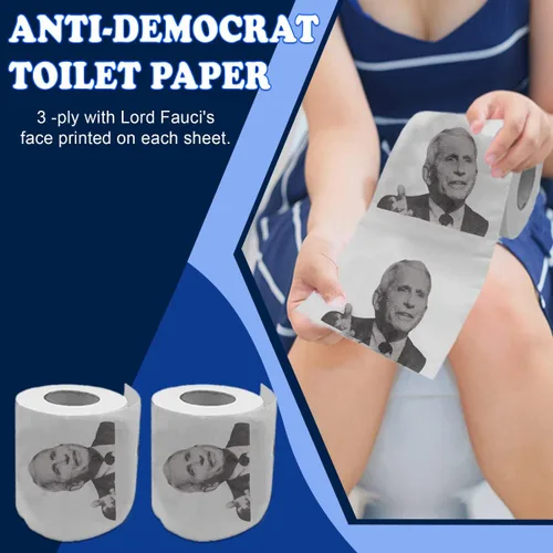 Vista 4 de Anthony Fauci - Rollo de papel higiénico Divertido regalo político de broma del Dr. Fauci para demócratas y republicanos que se oponen a Fauci