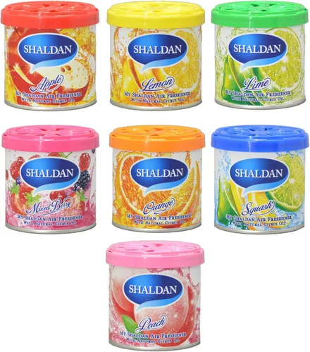 Vista 8 de My Shaldan - Ambientador de coche con aroma naranja, a base de gel y fragancia fresca de larga duración, y ambientador colgante de corazón de dedo