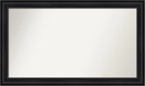 Vista 326 de Amanti Art Espejo personalizado, espejo de baño negro Astor, espejo de pared o espejo de tocador de baño sobre el fregadero (25 x 25 pulgadas)