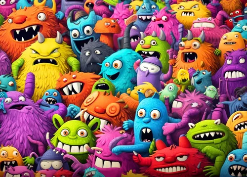 Vista 8 de HUADADA Rompecabezas de 1000 piezas para adultos, criaturas coloridas, rompecabezas para adultos y niños, juegos educativos de 1000 piezas