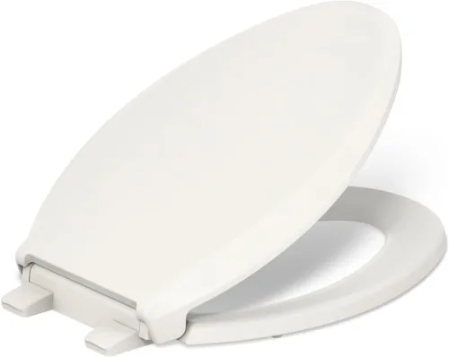 Vista 43 de KOHLER 4639-RL-0 Cachet ReadyLatch Asiento de inodoro redondo con cierre suave, color blanco