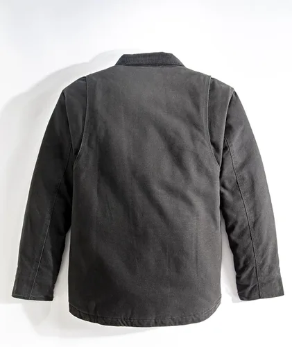 Vista 5 de Venado Chaqueta de transporte oculta para hombre, lona resistente, bolsillos de transporte ocultos